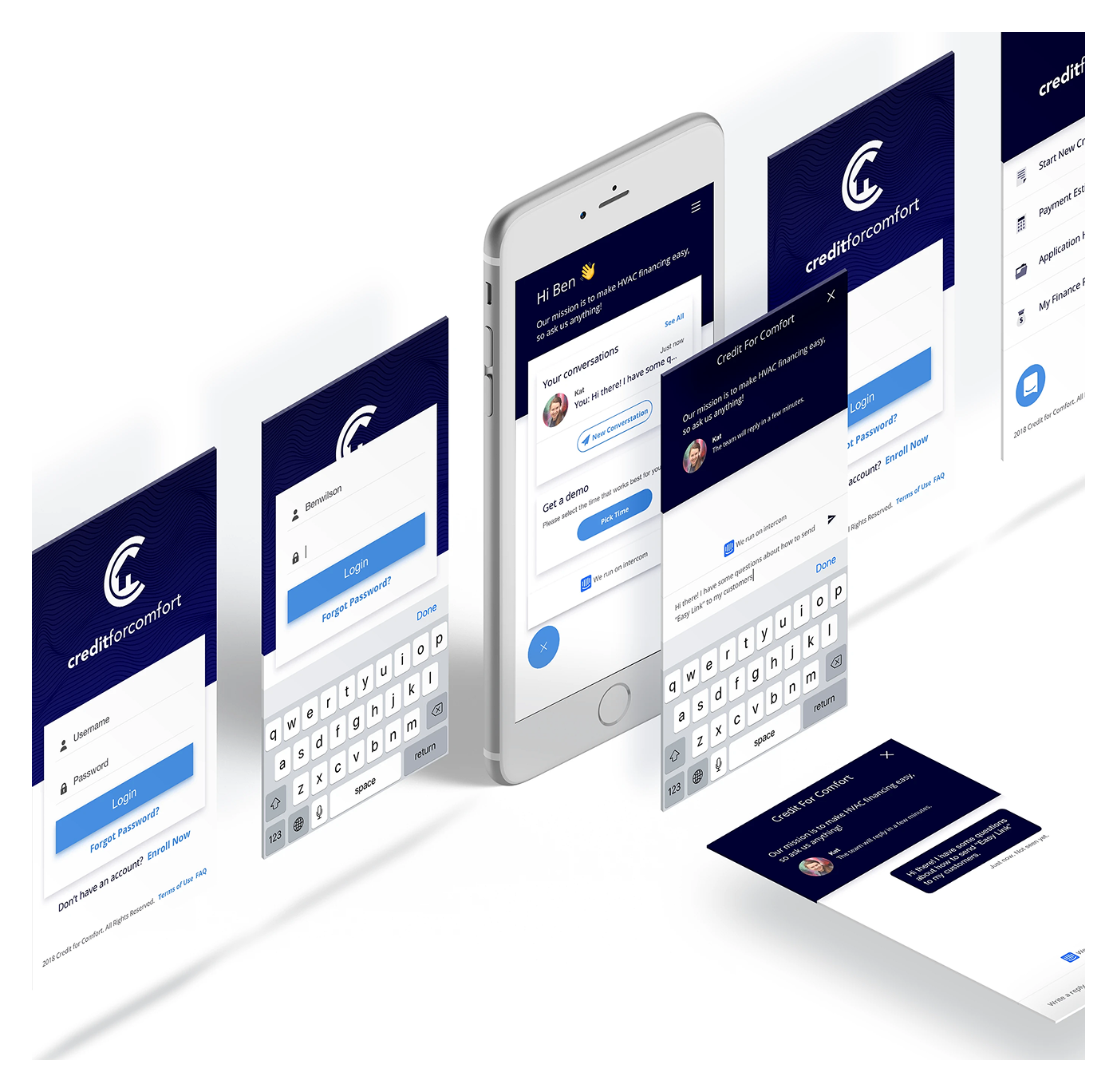 Credit For Comfort, Web App, GIF, and Prototype 2019