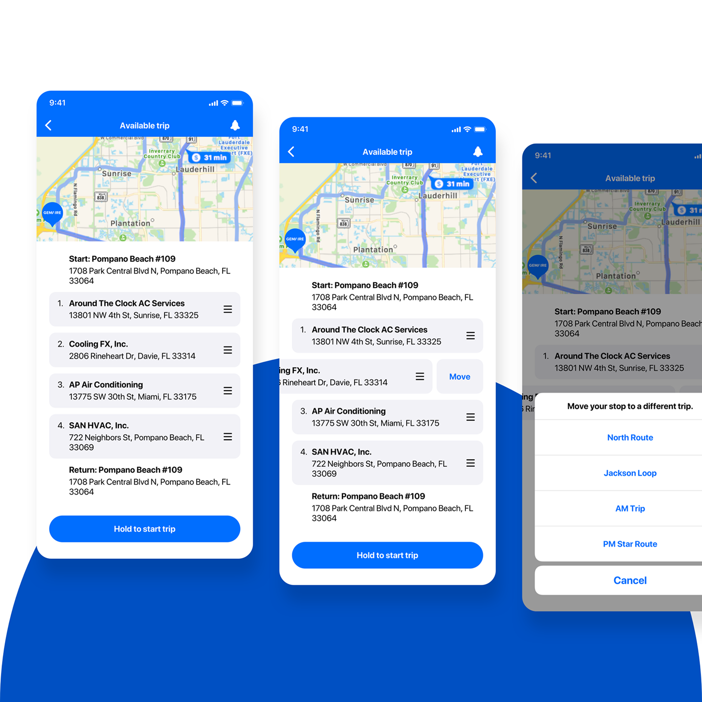 Truck Delivery, Mobile App UI/UX 2020